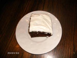Figure 3 - Sourdough Chocolate Cake Serving